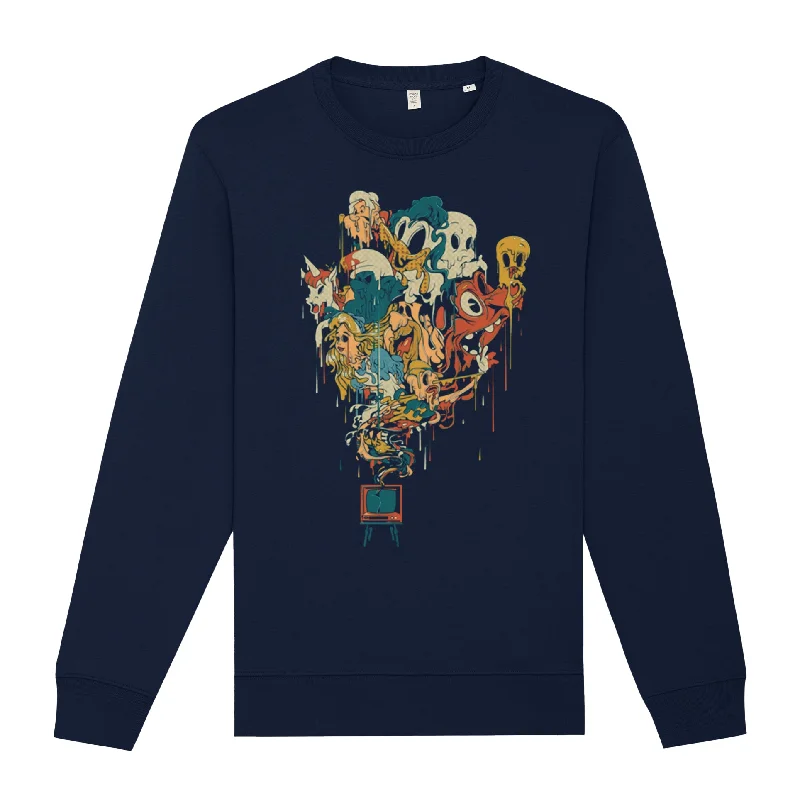 Oversized men hoodie with dropped shoulders for a streetwear look Melted Ghosts Sweatshirt Oversized men hoodie with dropped shoulders for a streetwear look Melted Ghosts Sweatshirt