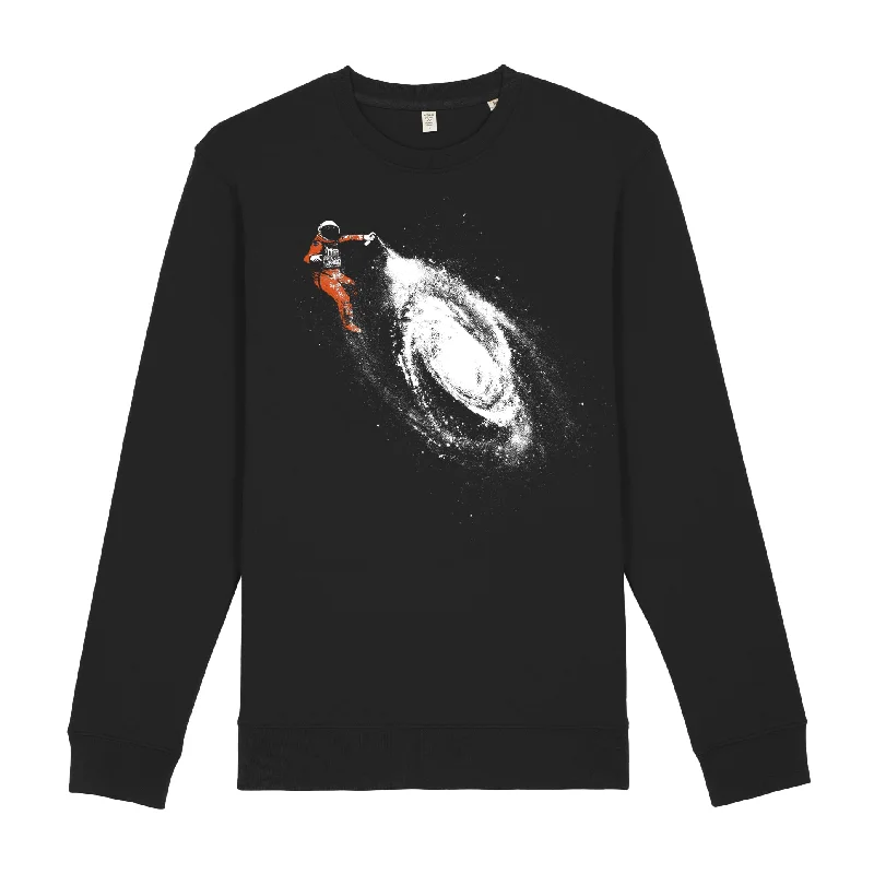 Luxury men hoodie made from cashmere - blend material Space Art Sweatshirt