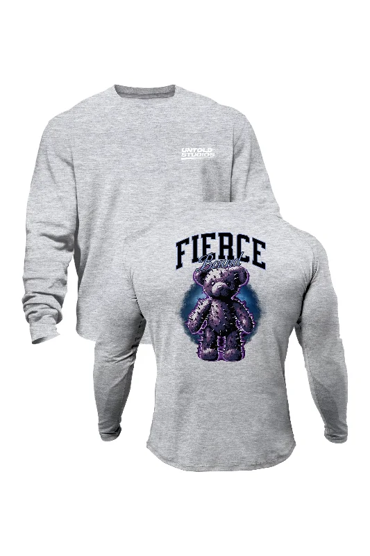 Men hoodie with a drawstring hood and adjustable hem Untold Studios Fierce Bound Sweatshirt - Grey Men hoodie with a drawstring hood and adjustable hem Untold Studios Fierce Bound Sweatshirt - Grey