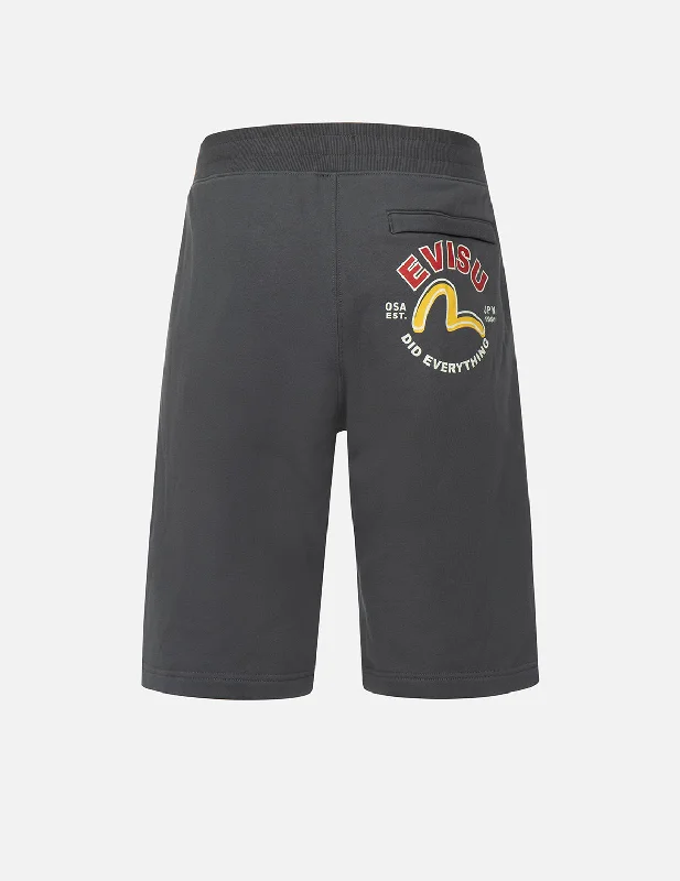 Seagull Print Sweat Shorts