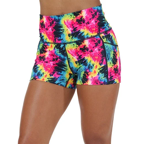 Shorts | Neon Tie Dye