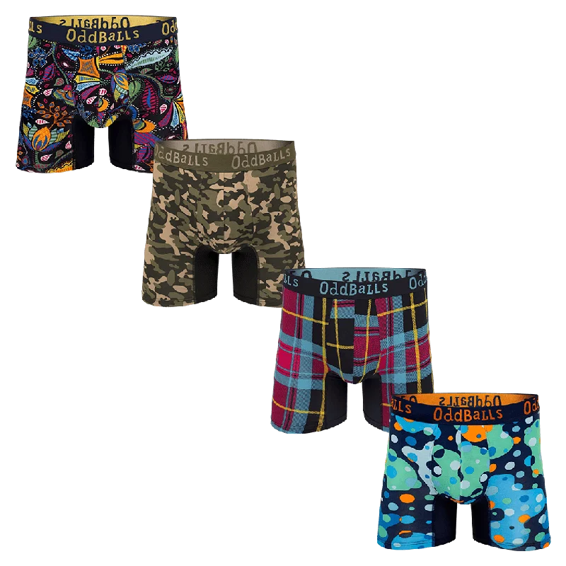 Summit Bundle - Mens Bamboo Boxer Shorts 4 Pack Bundle