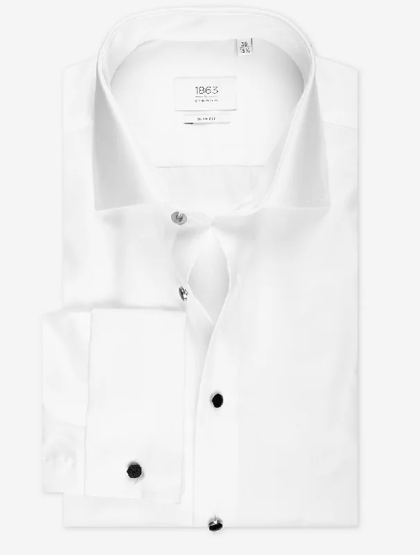 Slim Plain Dress Shirt White