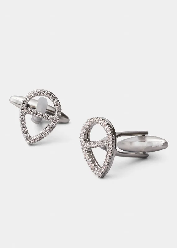 Swarovski Pear Shape Cufflinks