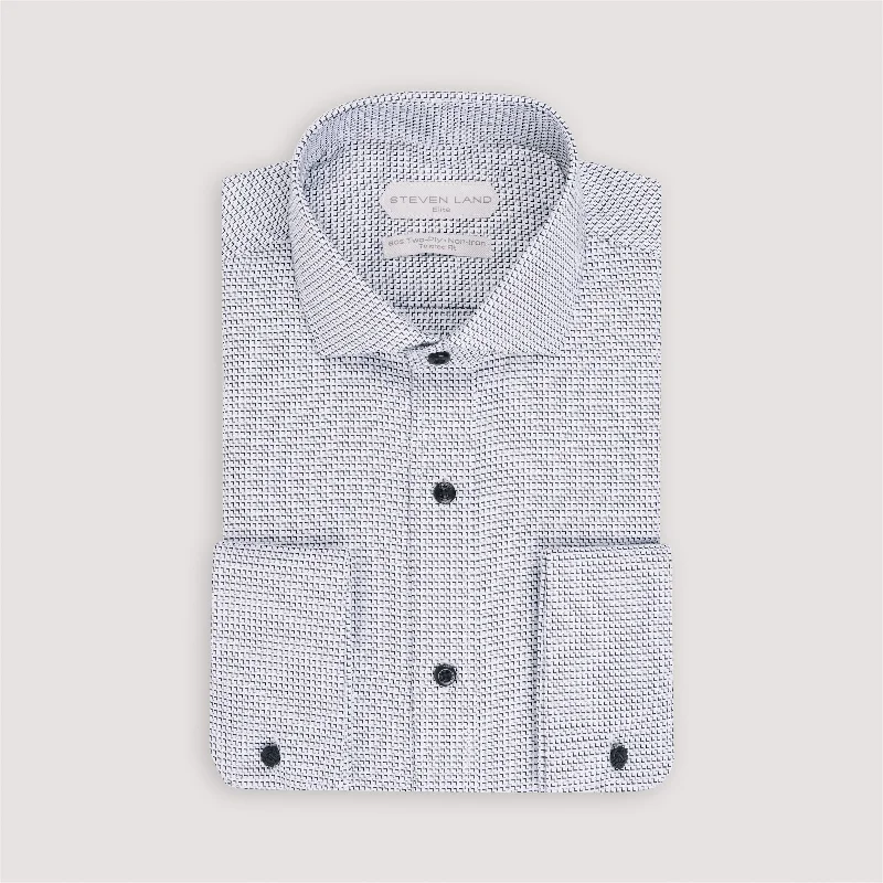 The Oliver Dress Shirt | Semi Spread Collar | Angled French Cuff | 100% Cotton