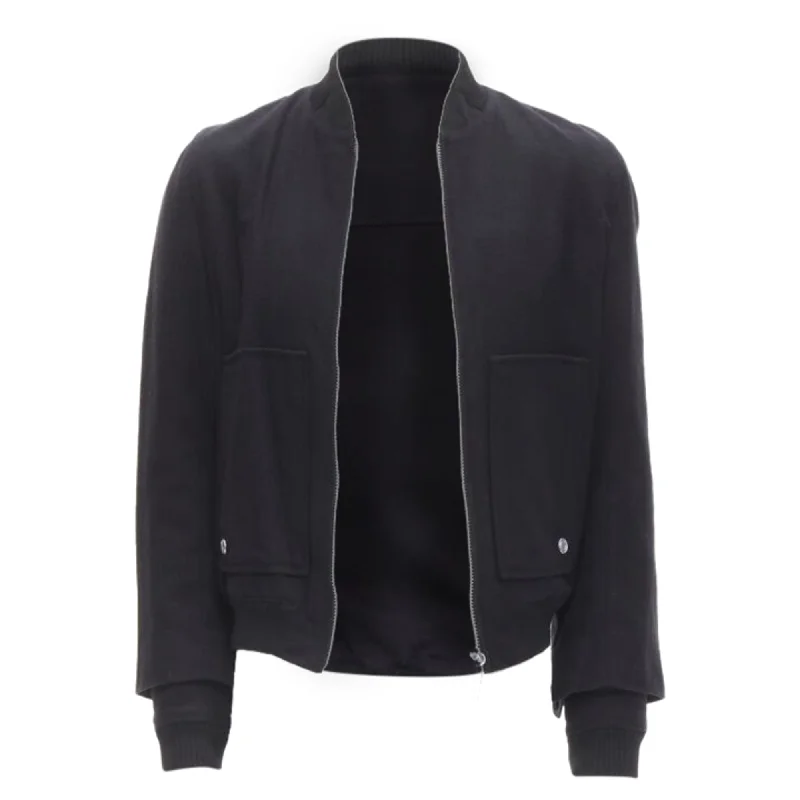 Balenciaga Ghesquiere wool double sleeve bomber jacket