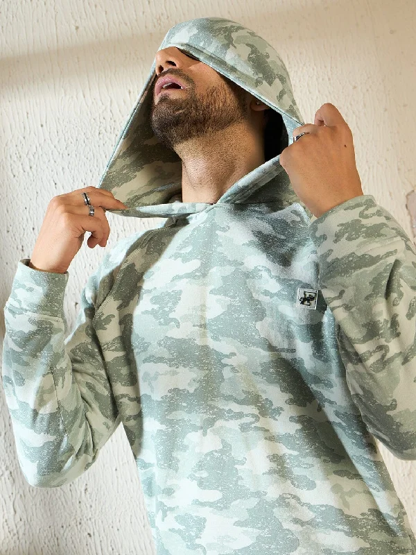 Light Camo Oversized Hooded Sweatshirt