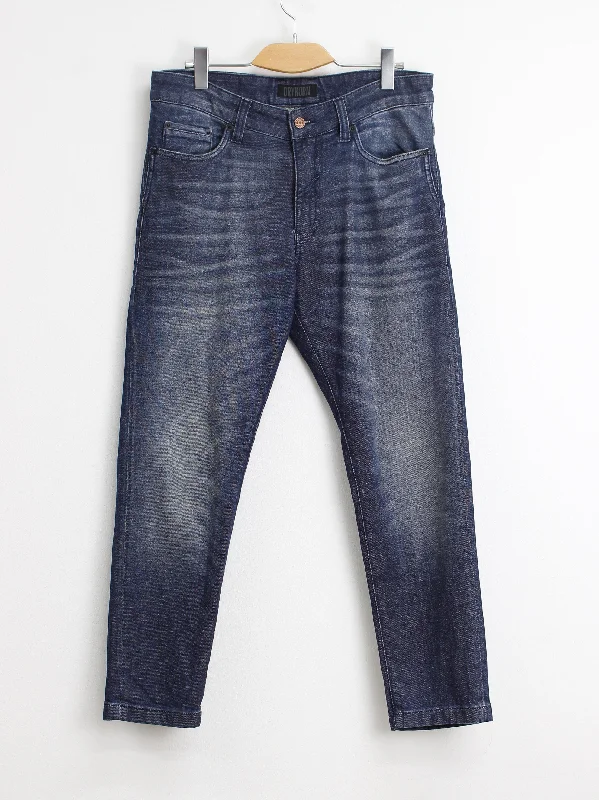 Men's Washed Jeans,Blue