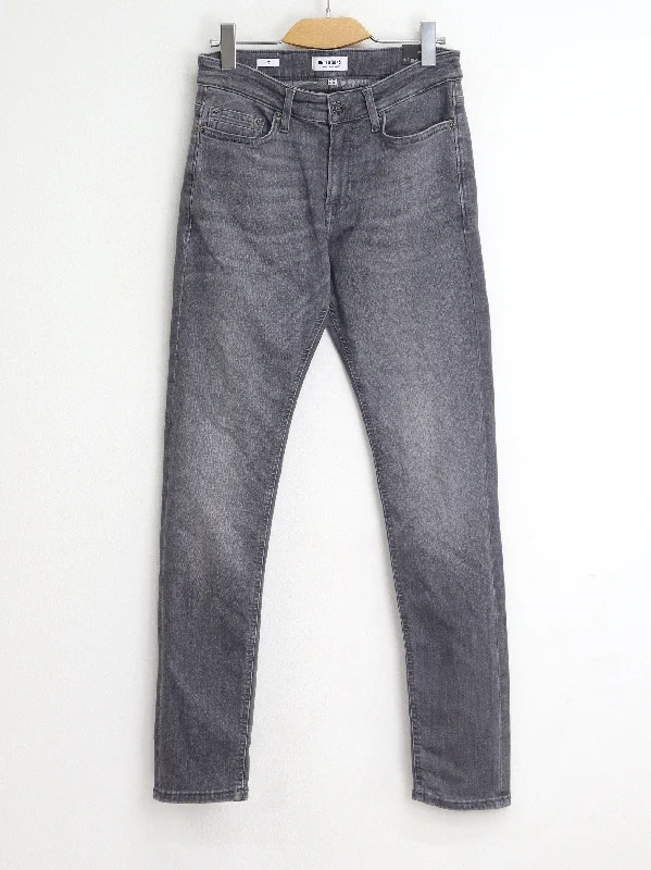 Men's Washed Jeans,Grey