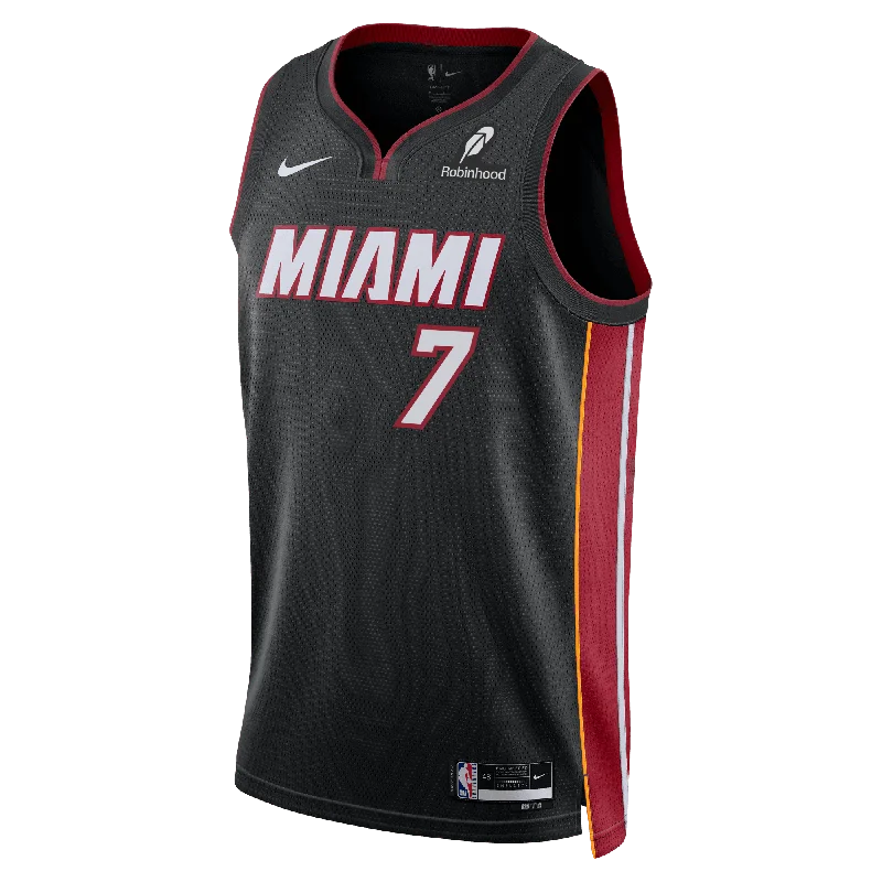 Kel'el Ware Nike Miami HEAT Icon Black Swingman Jersey