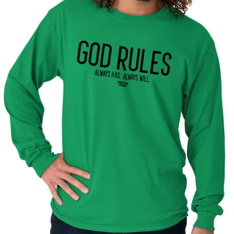 God Rules Long Sleeve T-Shirt