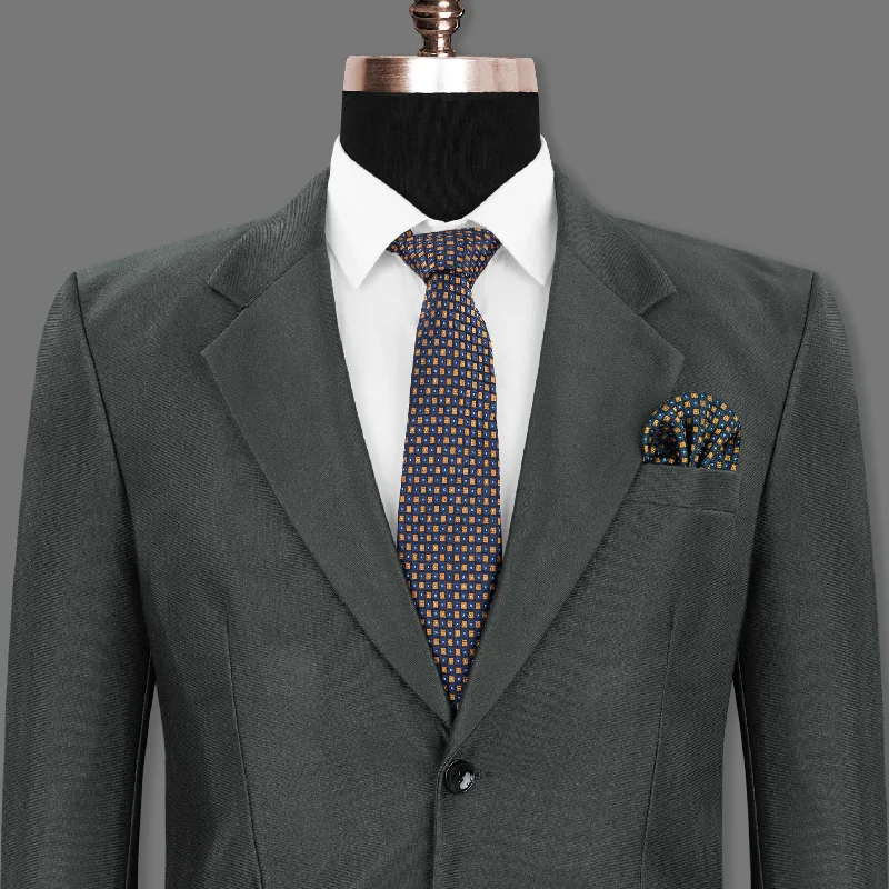 Greyish Green Premium Cotton Blazer