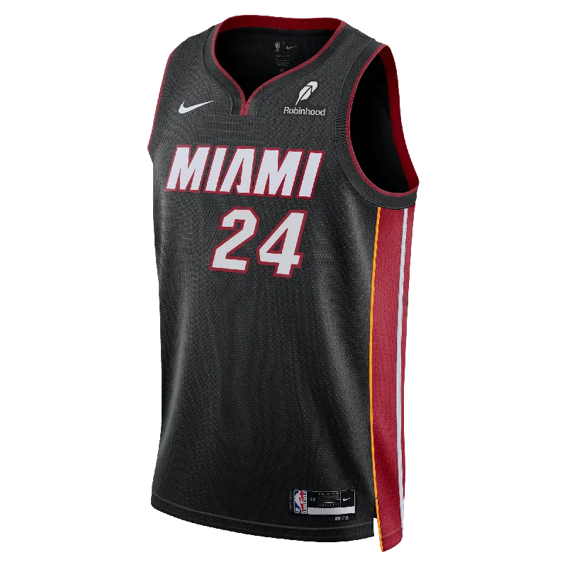 Haywood Highsmith Nike Miami HEAT Icon Black Swingman Jersey