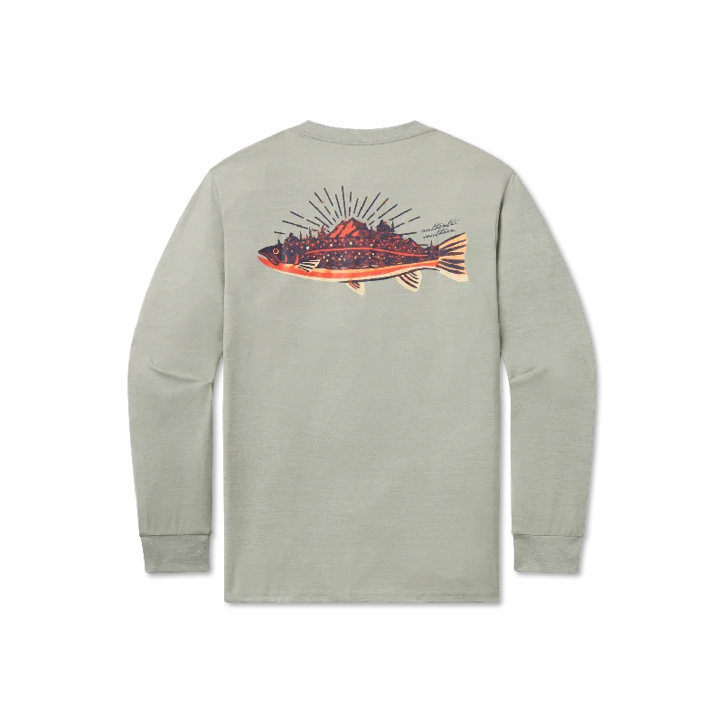 FieldTec™ Heathered Performance Tee - Speckled Sunset - Long Sleeve