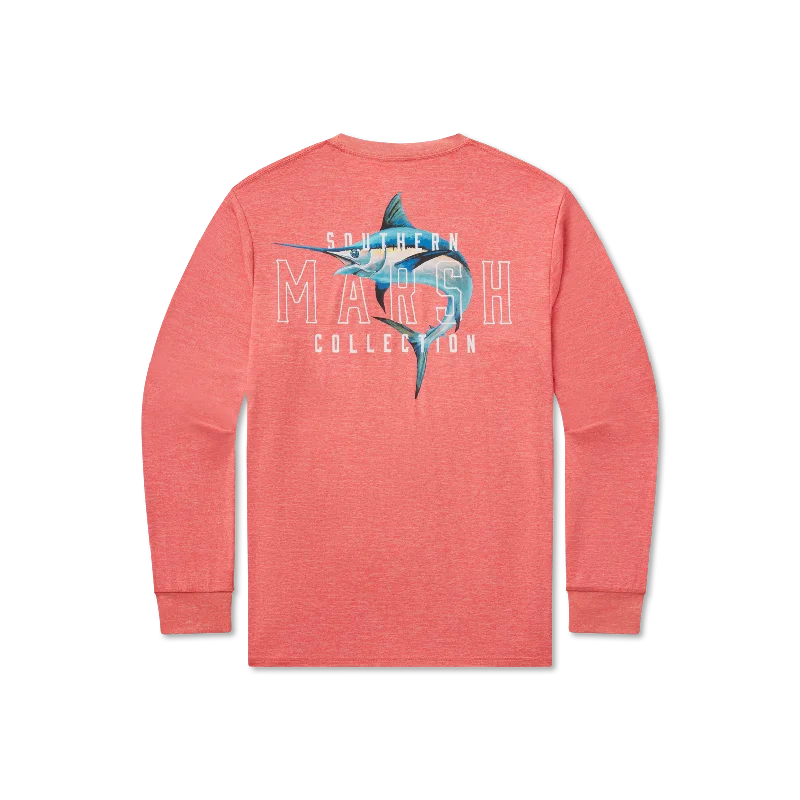 FieldTec™ Heathered Tee - Swordfish - Long Sleeve