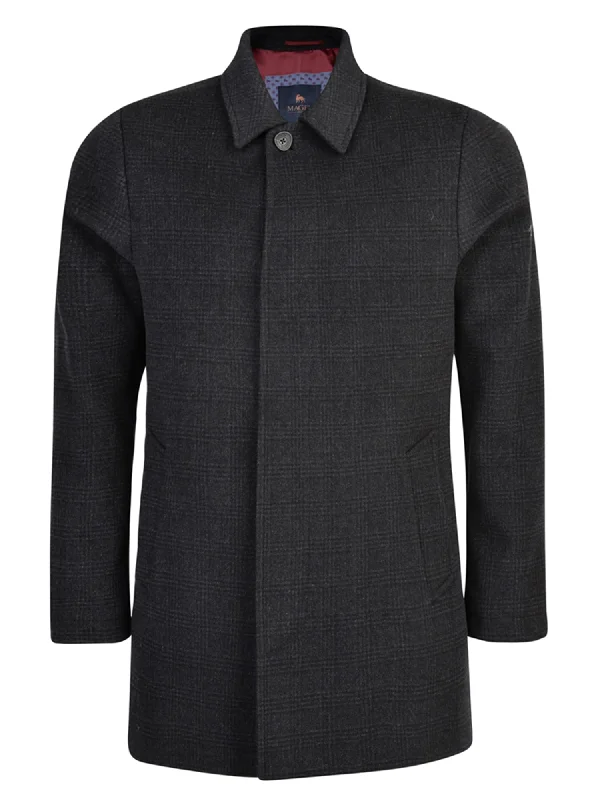 Magee - Grey Check Overcoat