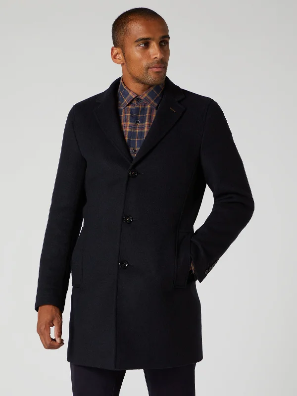 Remus - Navy Raeburn Coat