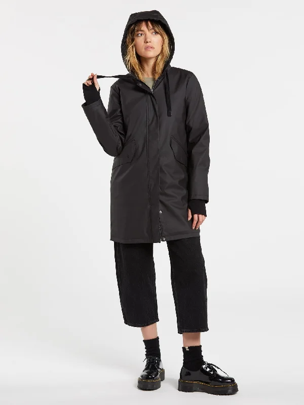 V-Boat Rain Coat - BLACK