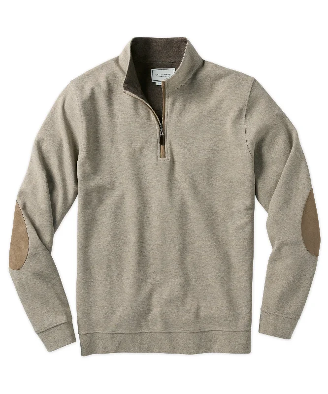 Stretch Cotton Quarter-Zip Pullover