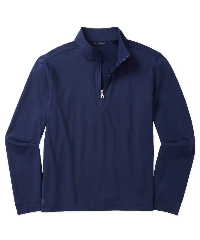 Tech Jersey Quarter-Zip Mock Neck Pullover