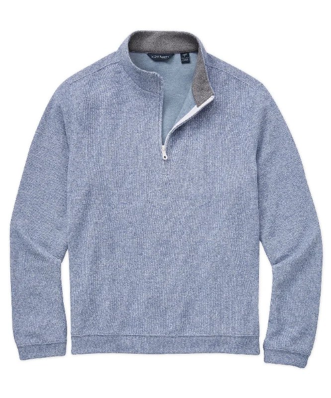 Marled Sweater Knit Quarter-Zip Pullover