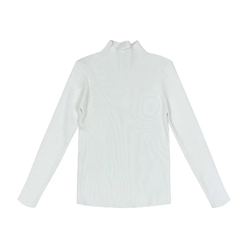 Noma Ivory Knit Mockneck