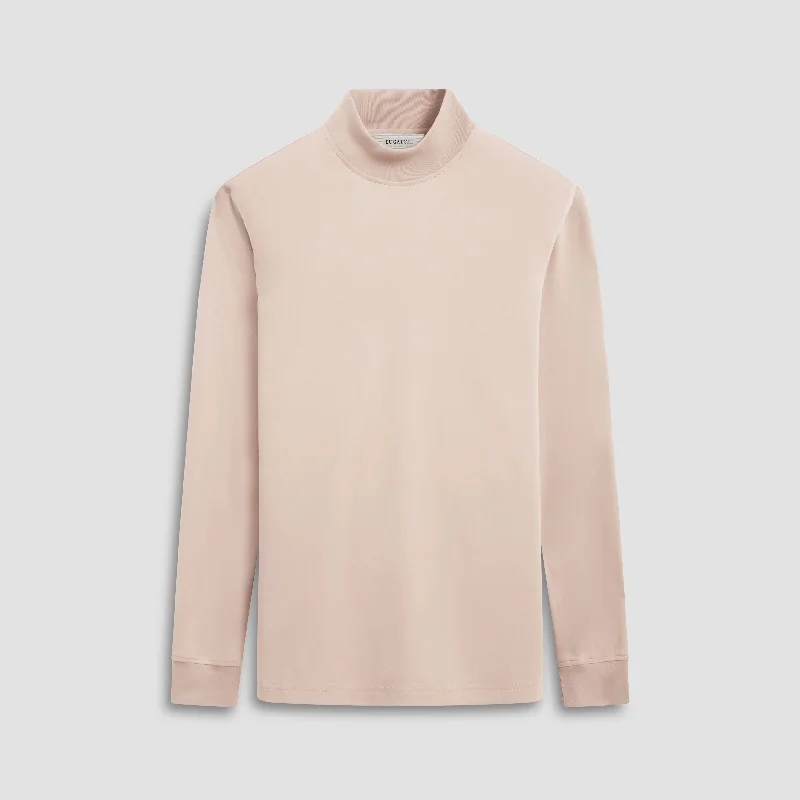 Solid Color Mock Neck Pullover