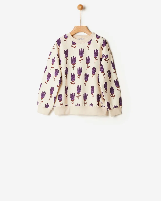 Yell-Oh Violet Tulip Sweater