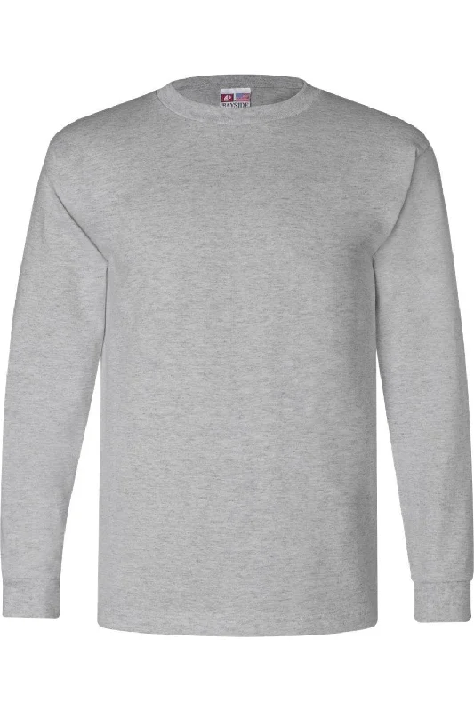 Men's printed Hawaiian t - shirts for tropical vacationsBayside USA-Made Long Sleeve T-Shirt Men's printed Hawaiian t - shirts for tropical vacationsBayside USA-Made Long Sleeve T-Shirt