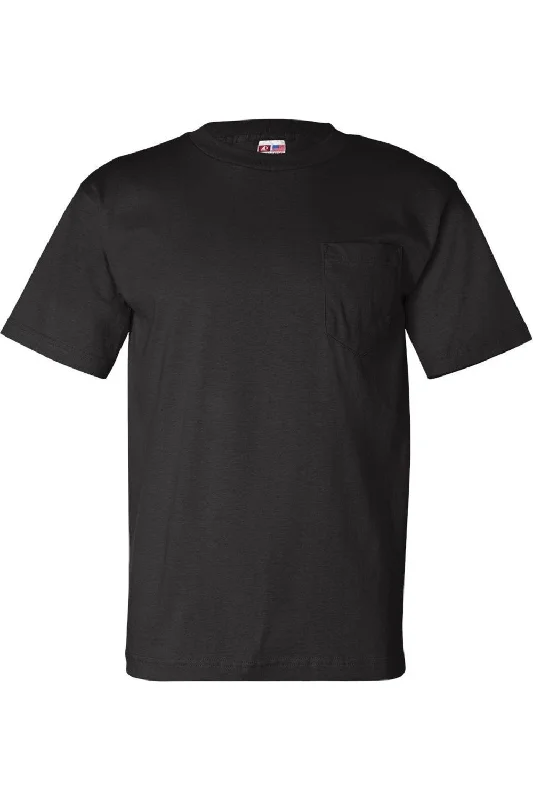 Men's distressed denim - look t - shirts with a rugged appealBayside USA-Made T-Shirt with a Pocket Men's distressed denim - look t - shirts with a rugged appealBayside USA-Made T-Shirt with a Pocket