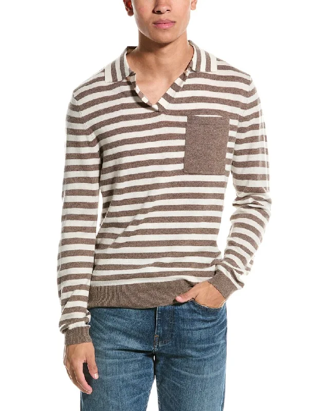 Men's moisture - wicking athletic t - shirts for intense workoutsKier+J Wool & Cashmere-Blend Polo Sweater Men's moisture - wicking athletic t - shirts for intense workoutsKier+J Wool & Cashmere-Blend Polo Sweater