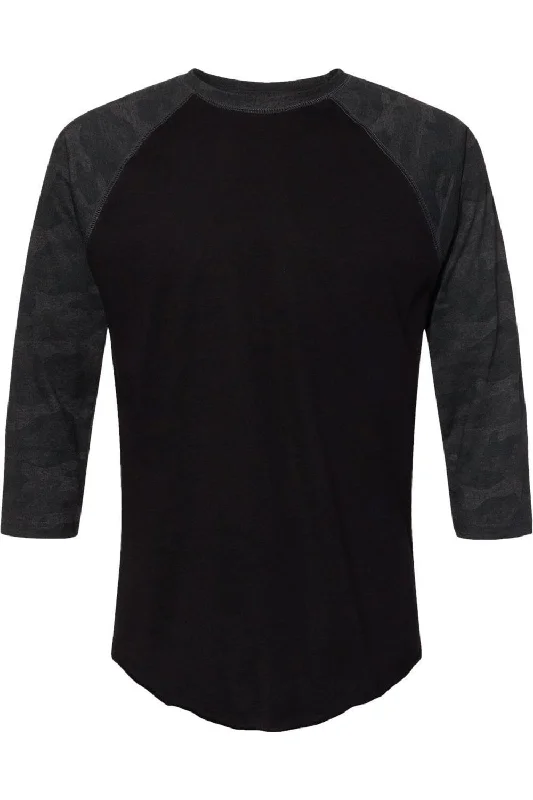 Men's thermal t - shirts with a high - neck design for cold weatherLAT Baseball Fine Jersey Three-Quarter Sleeve Tee Men's thermal t - shirts with a high - neck design for cold weatherLAT Baseball Fine Jersey Three-Quarter Sleeve Tee