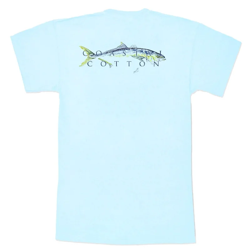 Men's eco - friendly recycled t - shirts for sustainable fashion choicesUnisex Amber Jack Short Sleeve Tee In Sky Blue Men's eco - friendly recycled t - shirts for sustainable fashion choicesUnisex Amber Jack Short Sleeve Tee In Sky Blue